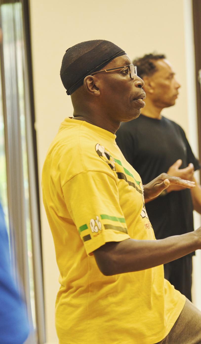 A male fitness class at Abbey Community Centre